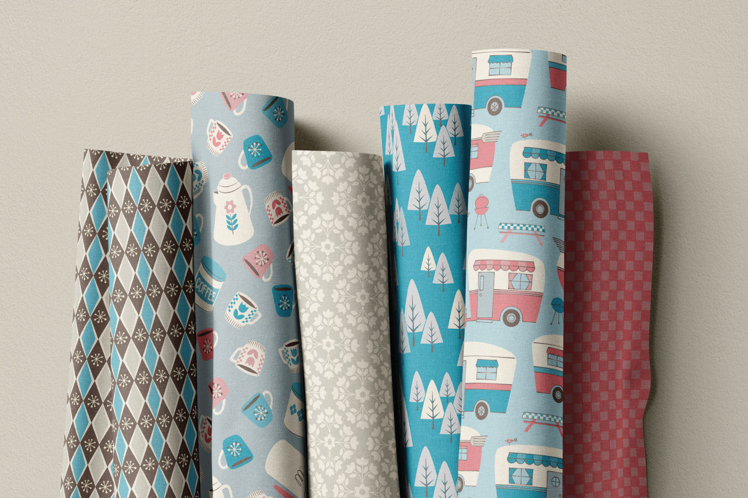 Happy Camper Collection Fabric Rolls